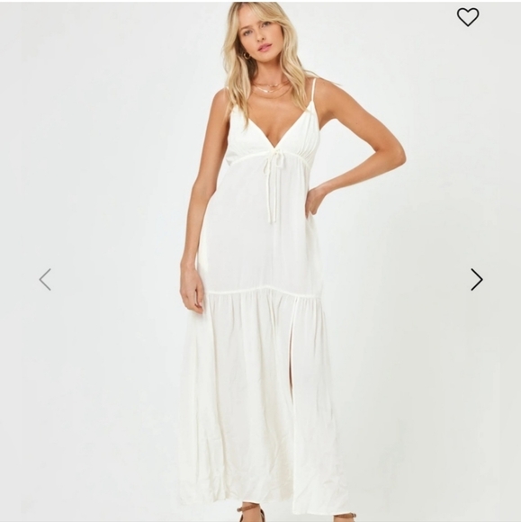 NWT L*Space * Maxi Dress Size S M L Cream - Picture 4 of 11